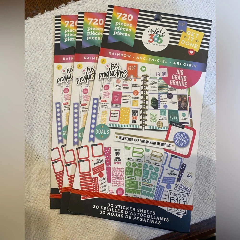 The Happy Planner Rainbow Sticker Set